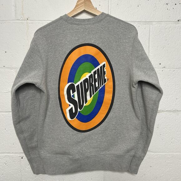 Supreme Tide Spin Logo Crewneck Sweatshirt “Grey” SS16 - Picture 1 of 12